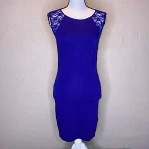 Divided H&M Mini Dress Sz 8 Blue